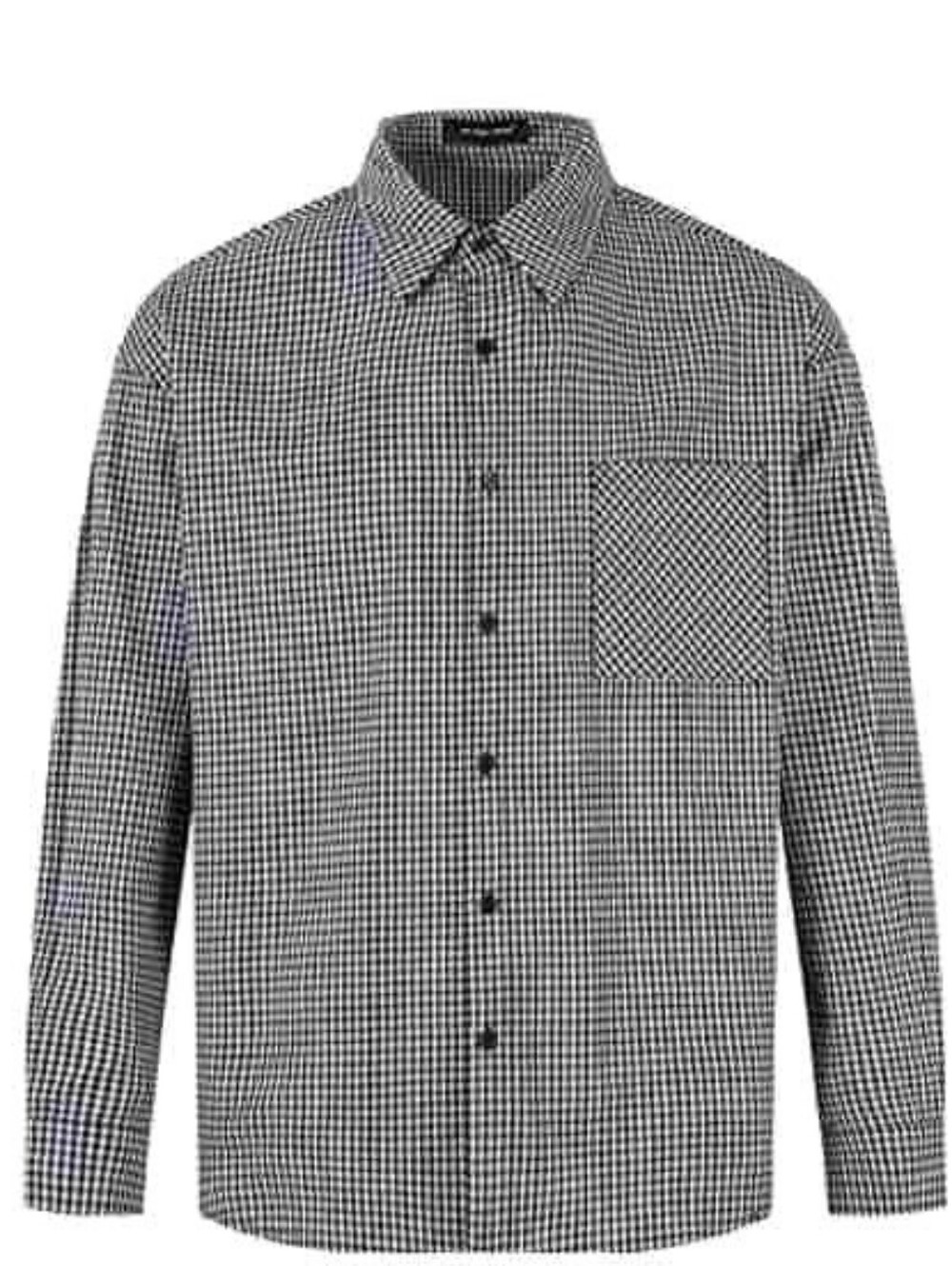 Black Gingham Classic Shirt